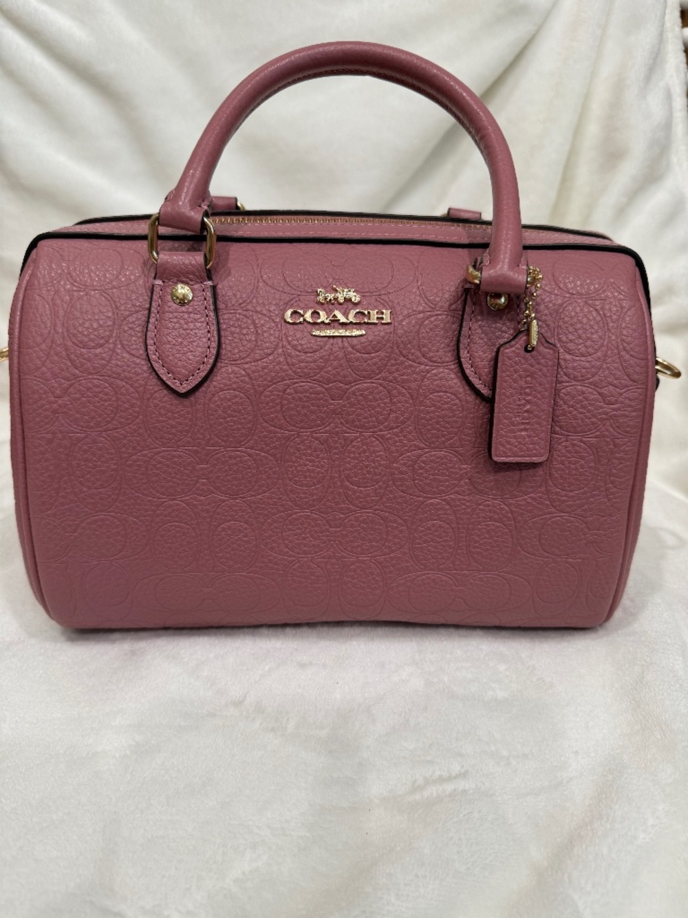 Coach Outlet Rowan Satchel Bag In Signature Leather